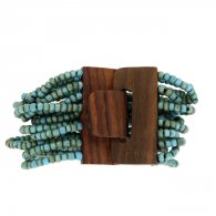 Bracelet bois et perles