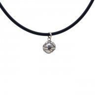 Pendentif bola argent massif.
