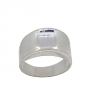 Bague argent large incurv�e