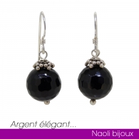 Boucle argent et onyx