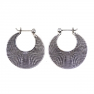 Boucles argent massif