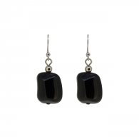 Boucles en verre noir