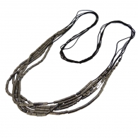 Collier 4 rangs m�tal anthracite