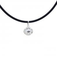 Pendentif bola argent massif.