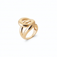 BAGUE PLAQU OR