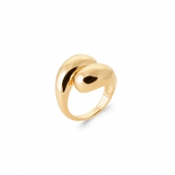 BAGUE PLAQU OR