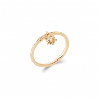 BAGUE PLAQU OR
