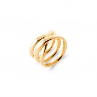 BAGUE PLAQU OR