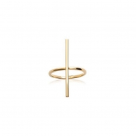 BAGUE PLAQU OR