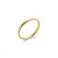 BAGUE PLAQU OR