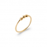 BAGUE PLAQU OR