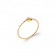 BAGUE PLAQU� OR