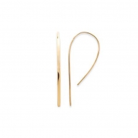 BOUCLES PLAQU OR