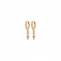 BOUCLES PLAQU OR