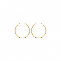 BOUCLES PLAQU OR