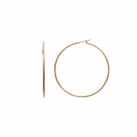 BOUCLES PLAQU OR