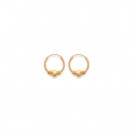BOUCLES PLAQU OR